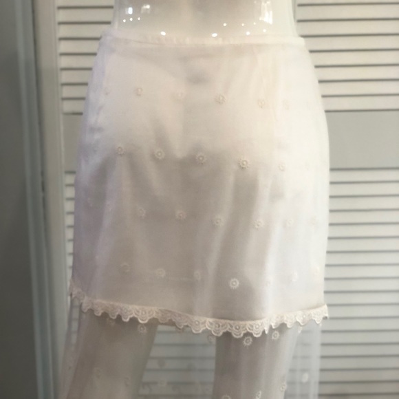 Escada Vintage 90s Escada Maxi Lace Overlay Mini Skirt - Picture 7 of 14